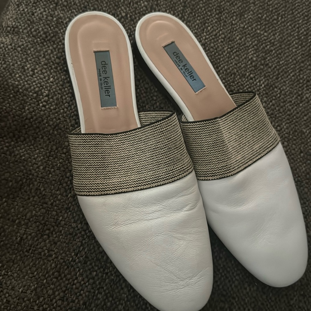 Dee Keller white loafers